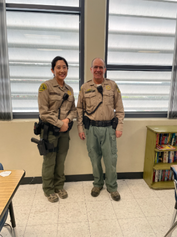 Two members of the Montrose Search and rescue team (Doug Cramoline and Jennifer Tsai)