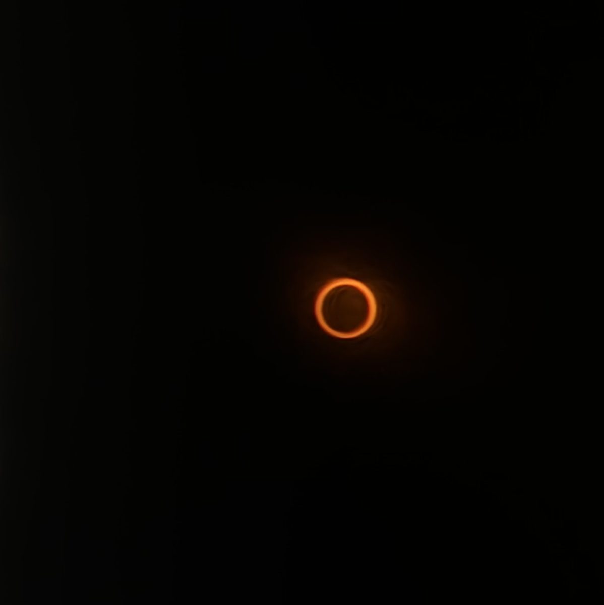 Photo of the October 2023 annular solar eclipse from Albuquerque, New Mexico on October 14, 2023 at about 10:36 local time. Taken on an iPhone 15 Pro Max through a solar filter.