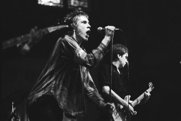 The punk band, Sex Pistols, performing in Paradiso, Amsterdam on January 6th, 1977.